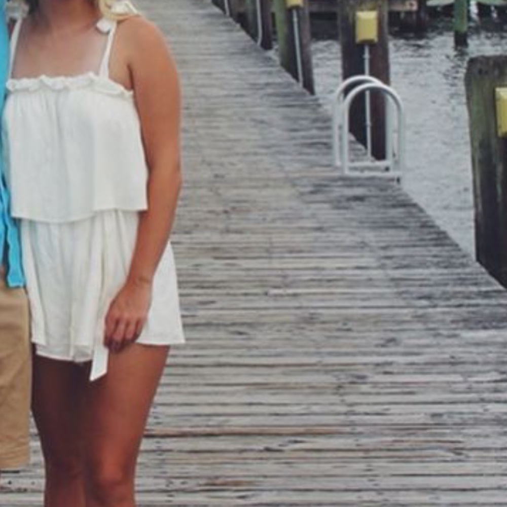 White Princess Polly Romper